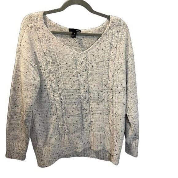 Aqua‎ Women Pullover Super Soft Sweater Cable-Knit Chenille Top Small NWT - Picture 3 of 6